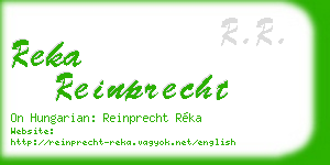 reka reinprecht business card